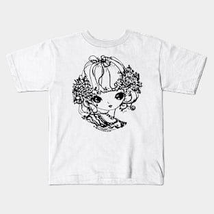 doodle girl Kids T-Shirt